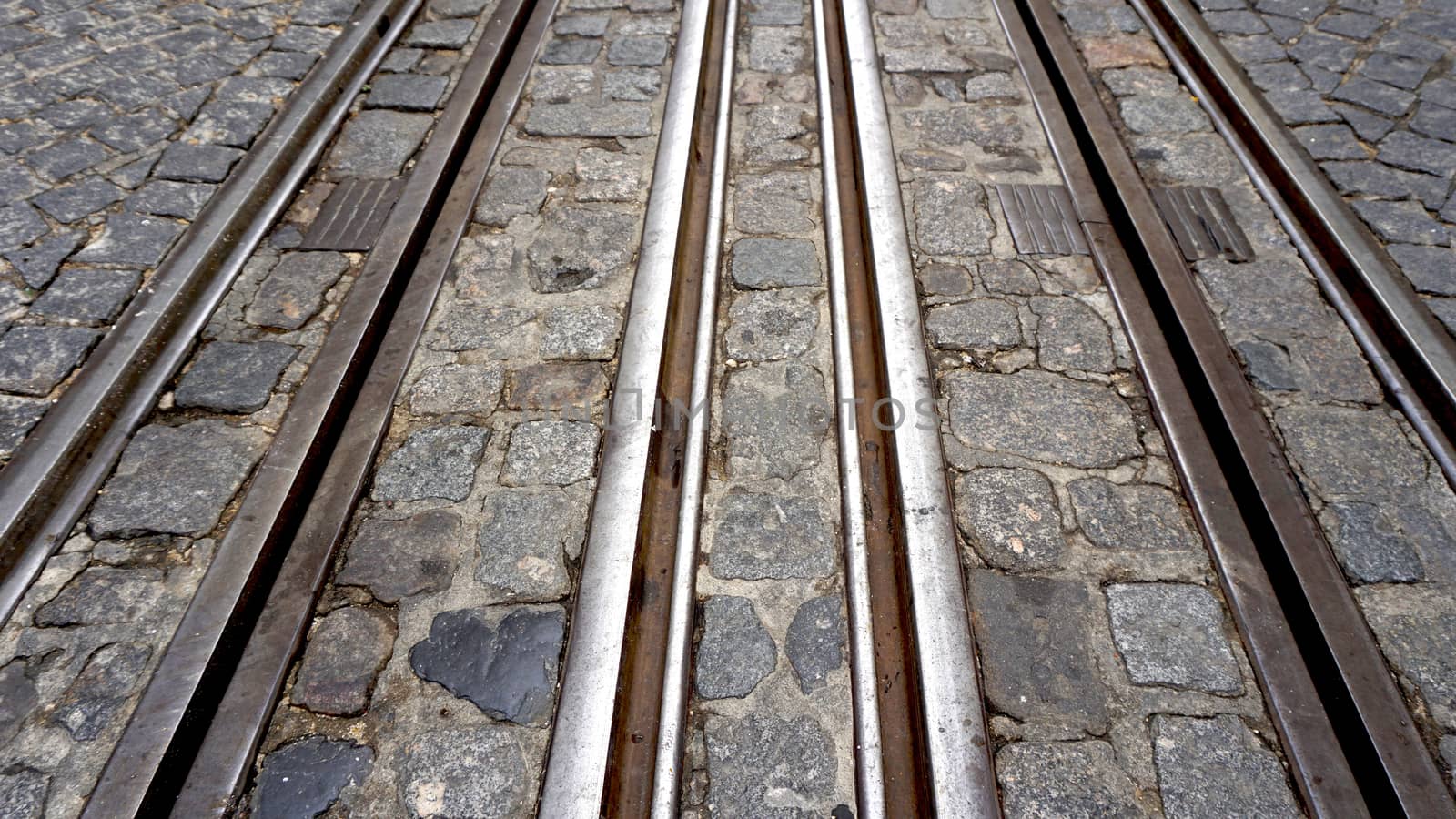 Tramway in lisbon Portugal