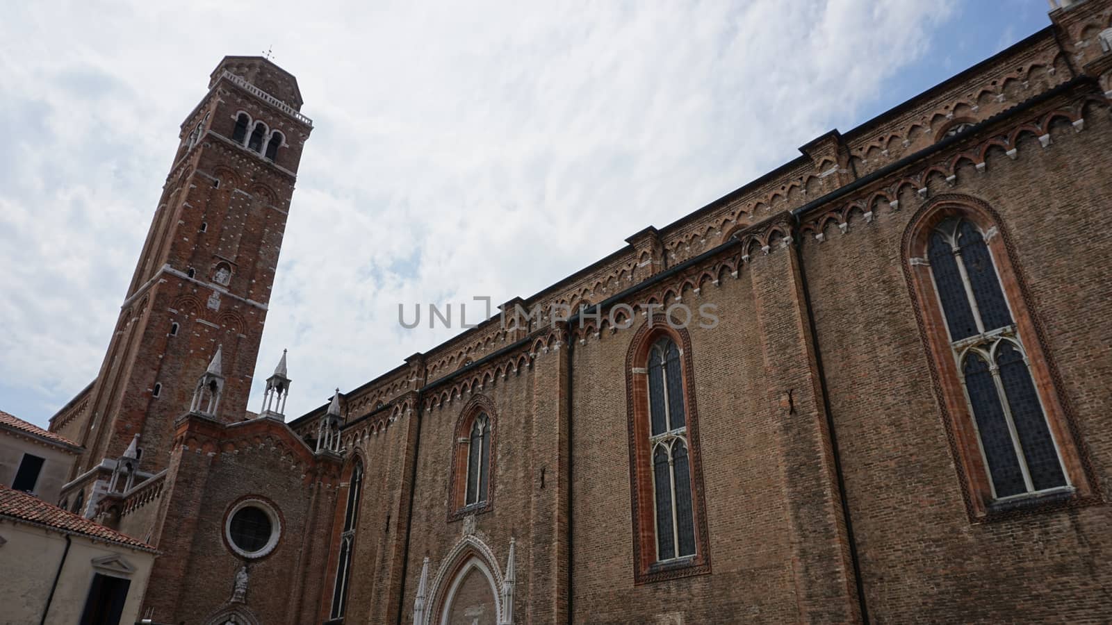 Historical church Santa maria building in old town by polarbearstudio