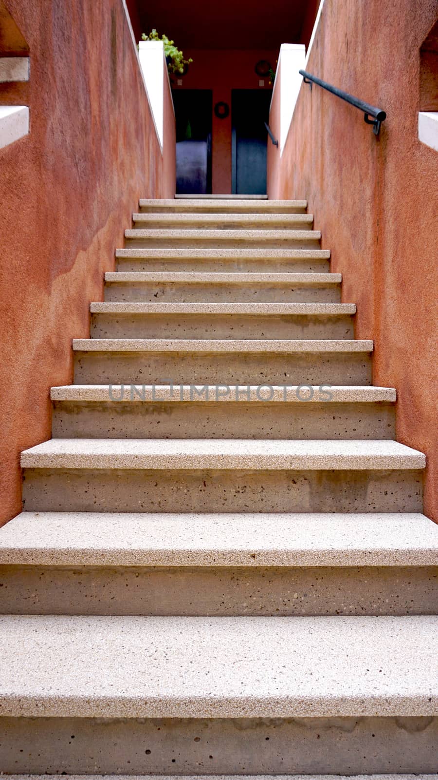 stair of old  house building in venice, itlay