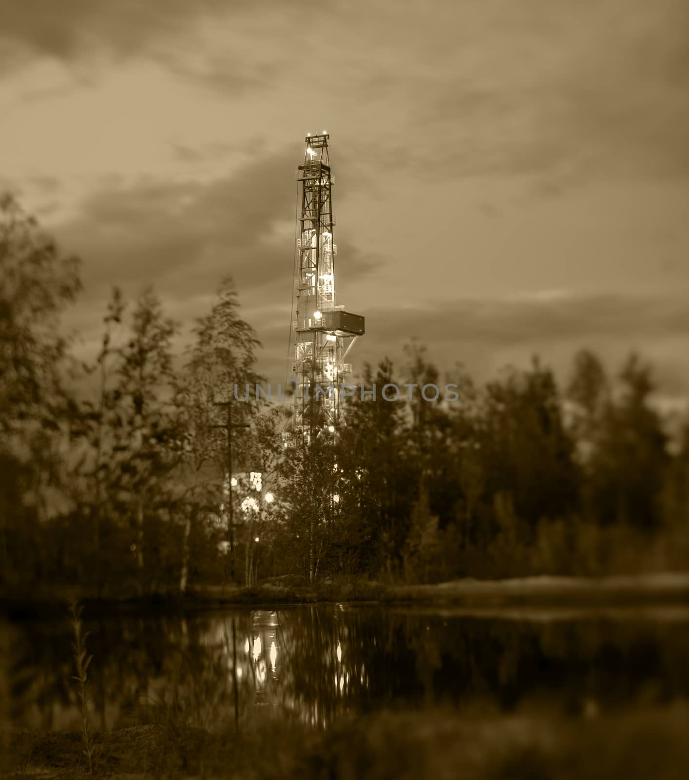 Oil drilling rig. by bashta