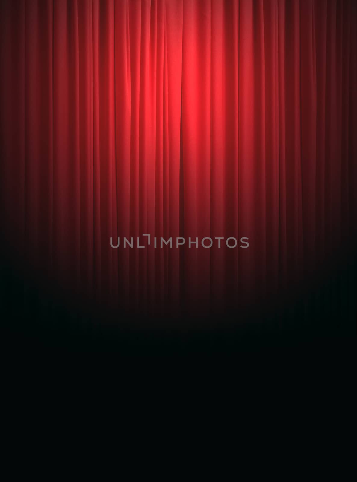 red silk curtain background by rudchenko