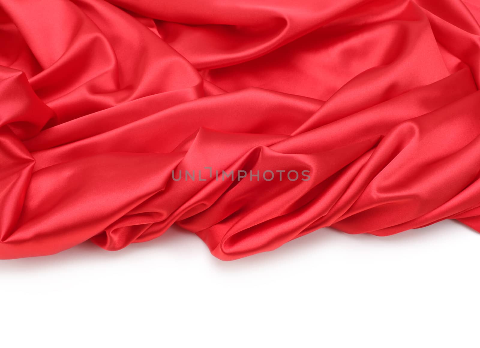 red silk fabric background by rudchenko