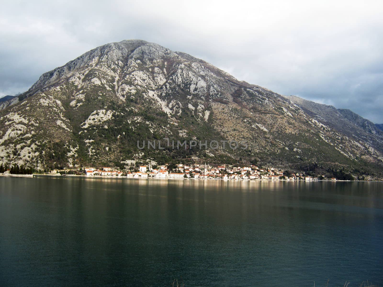 Silence of the Bay in Adriatic Sea in wintertime