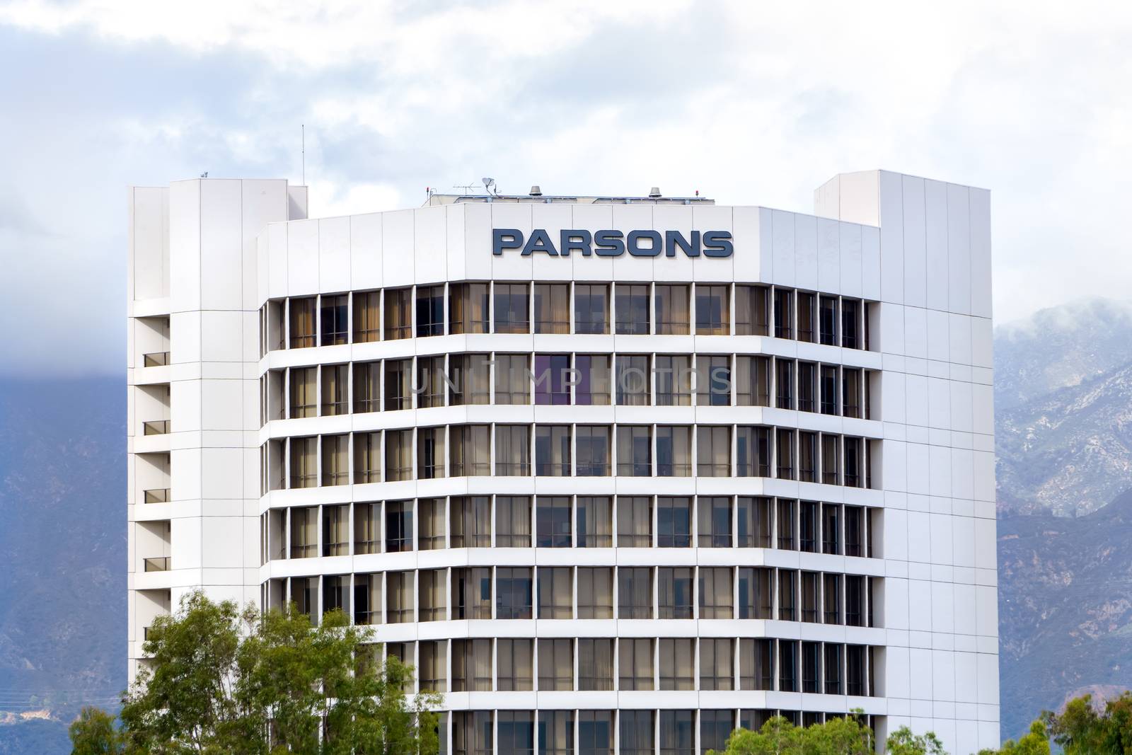 PASADENA, CA/USA - OCTOBER 4, 2015: Parsons Corporation corporate Headquarters. Parsons is an engineering, construction, technical, and management services firm.