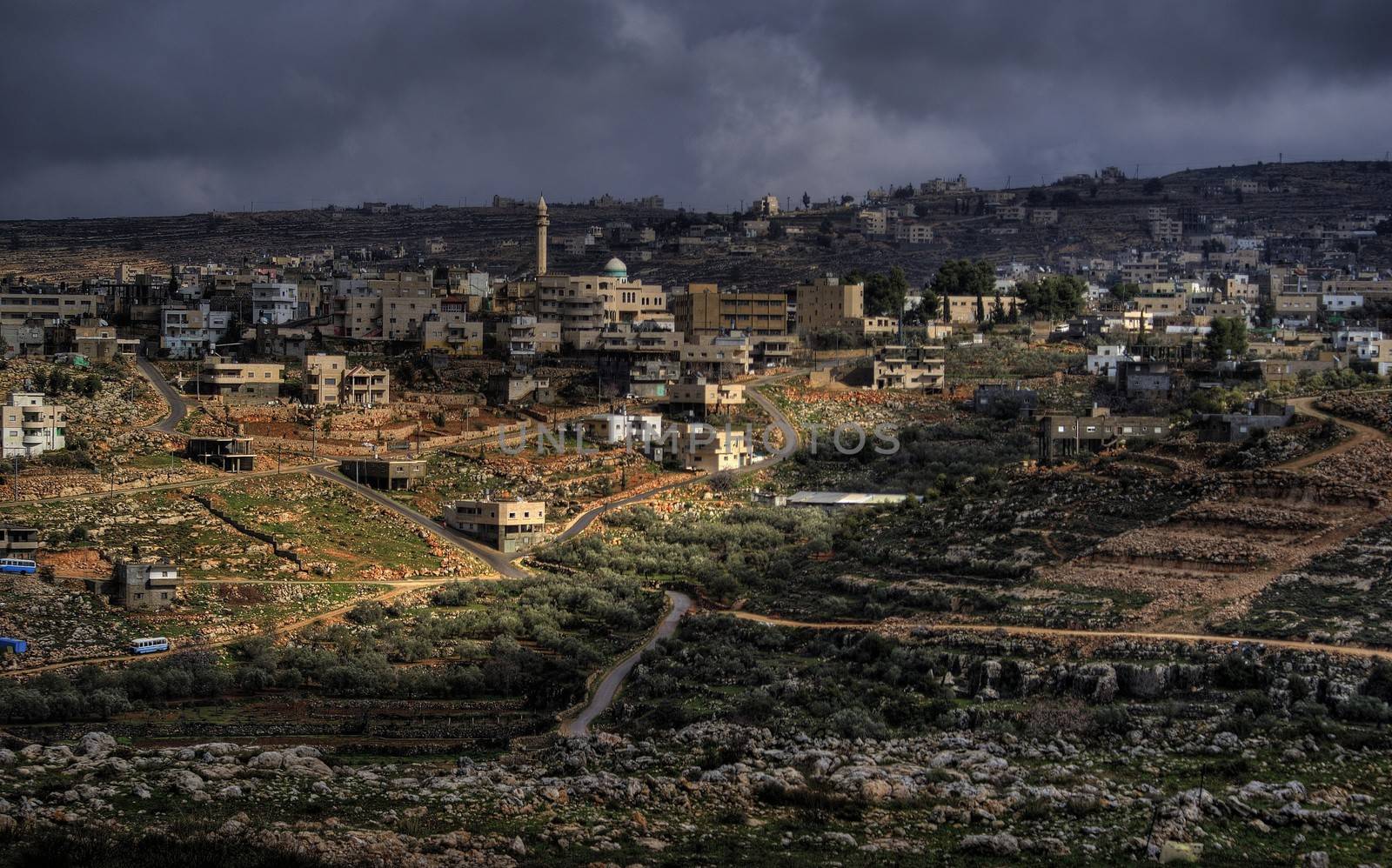 Palestine village on West Bank