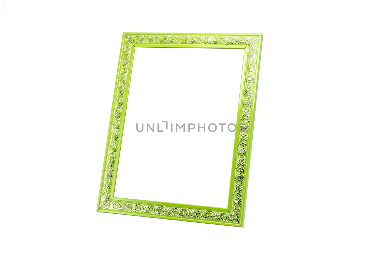 picture frame isolated on white background by teerawit