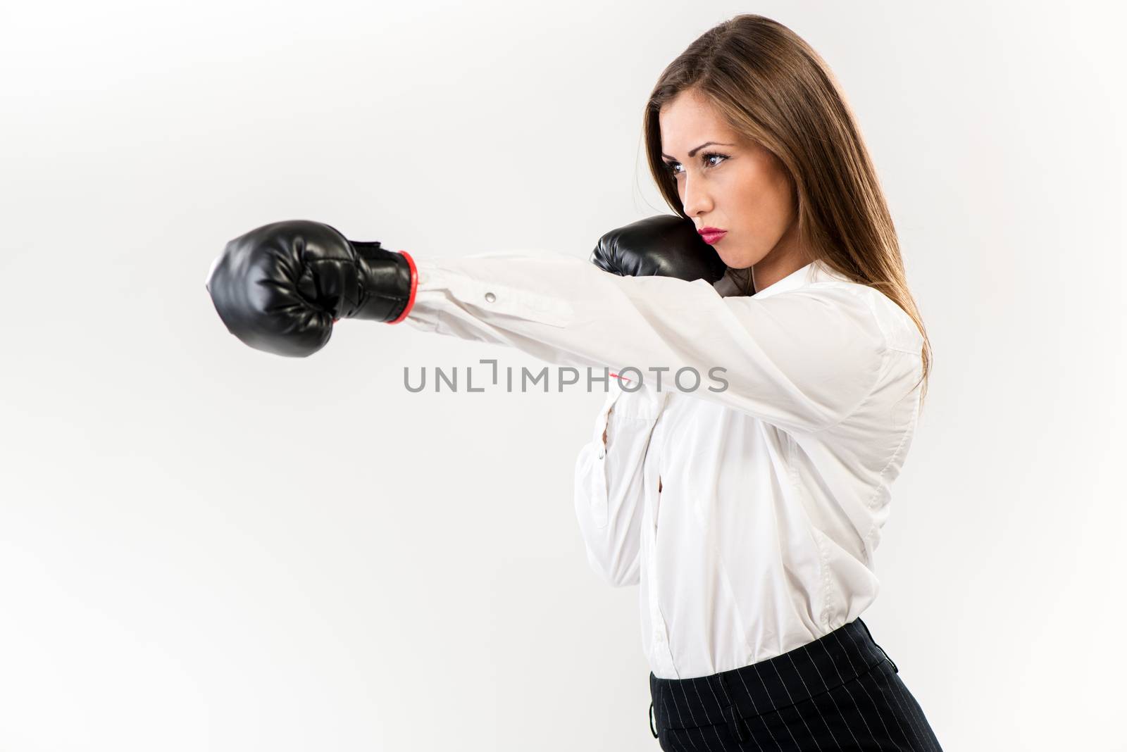 Businesswoman Boxing by MilanMarkovic78