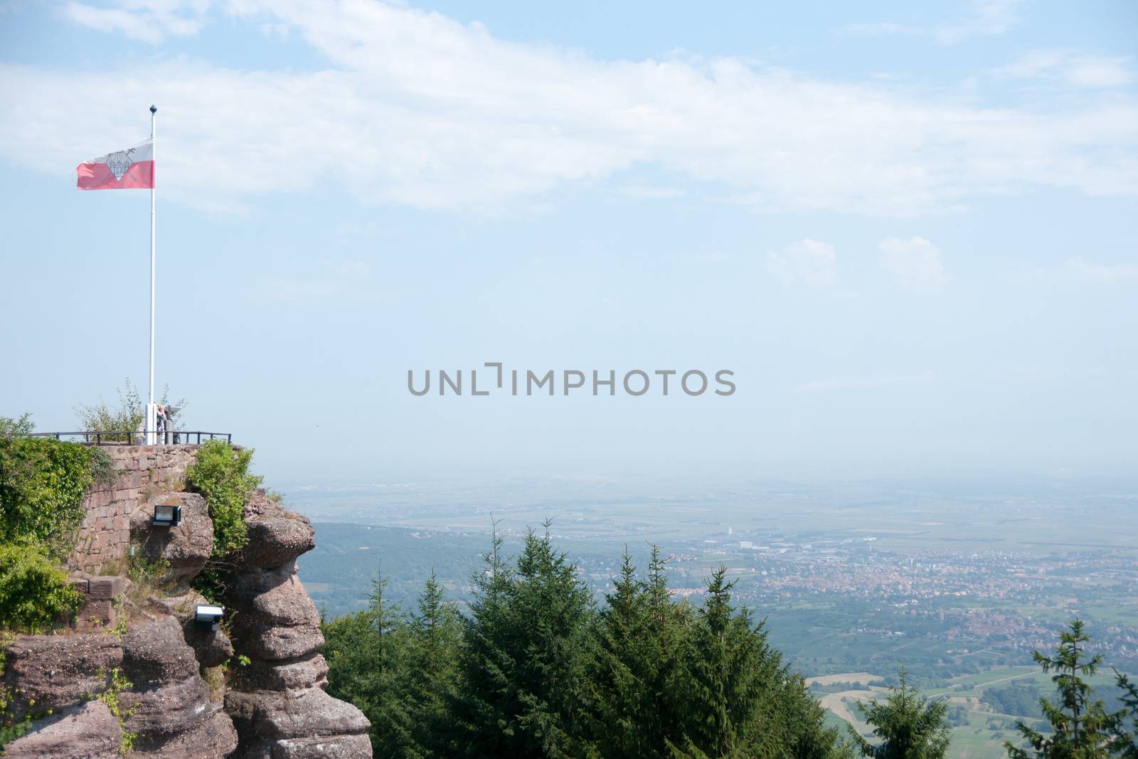 Alsace summer vacation on Mont st Odile mountain