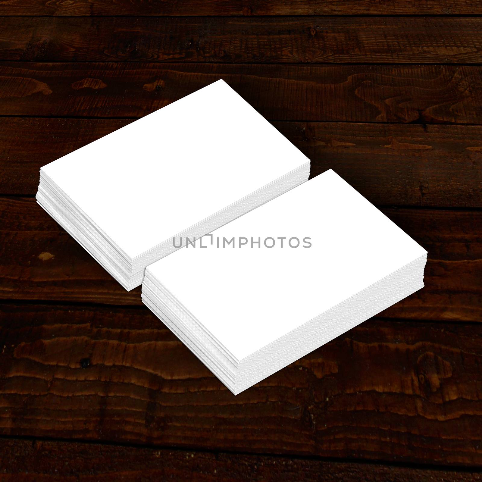 Photo of business cards stack. Template for branding identity by shaadjutt36