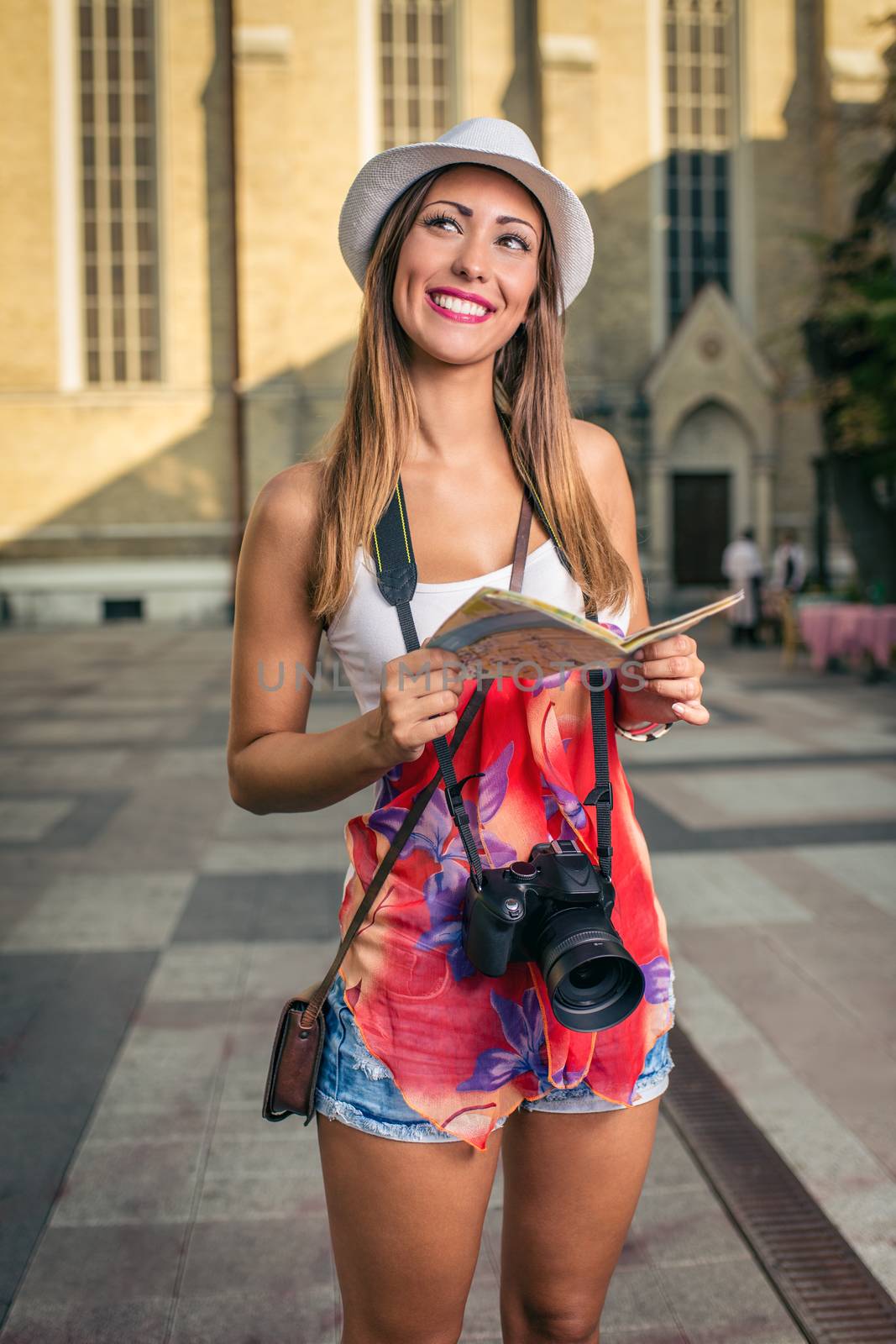 Beautiful Woman Tourist by MilanMarkovic78