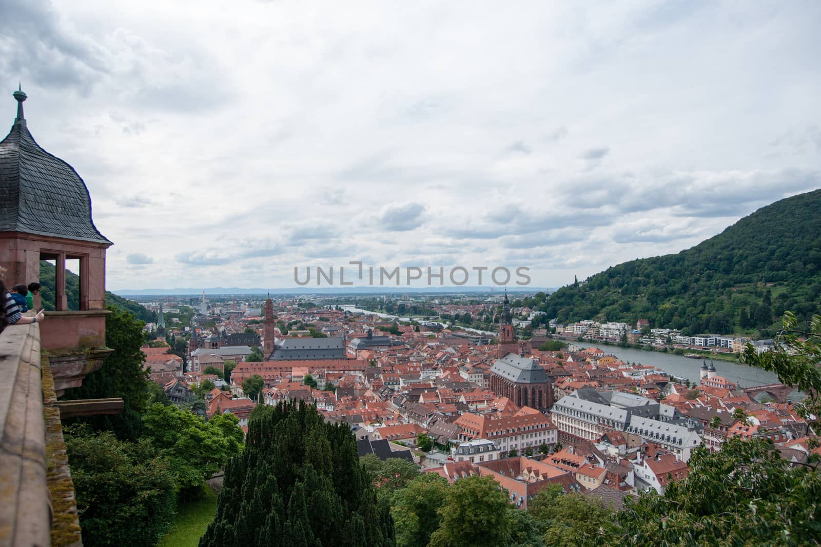 Heidelberg historic center view by javax