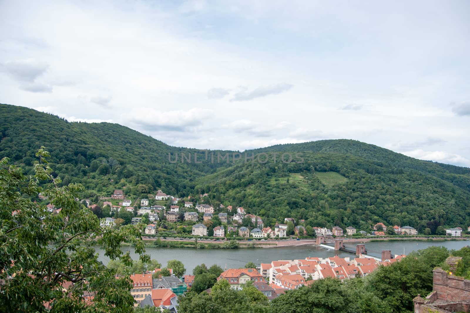 Heidelberg historic center view by javax