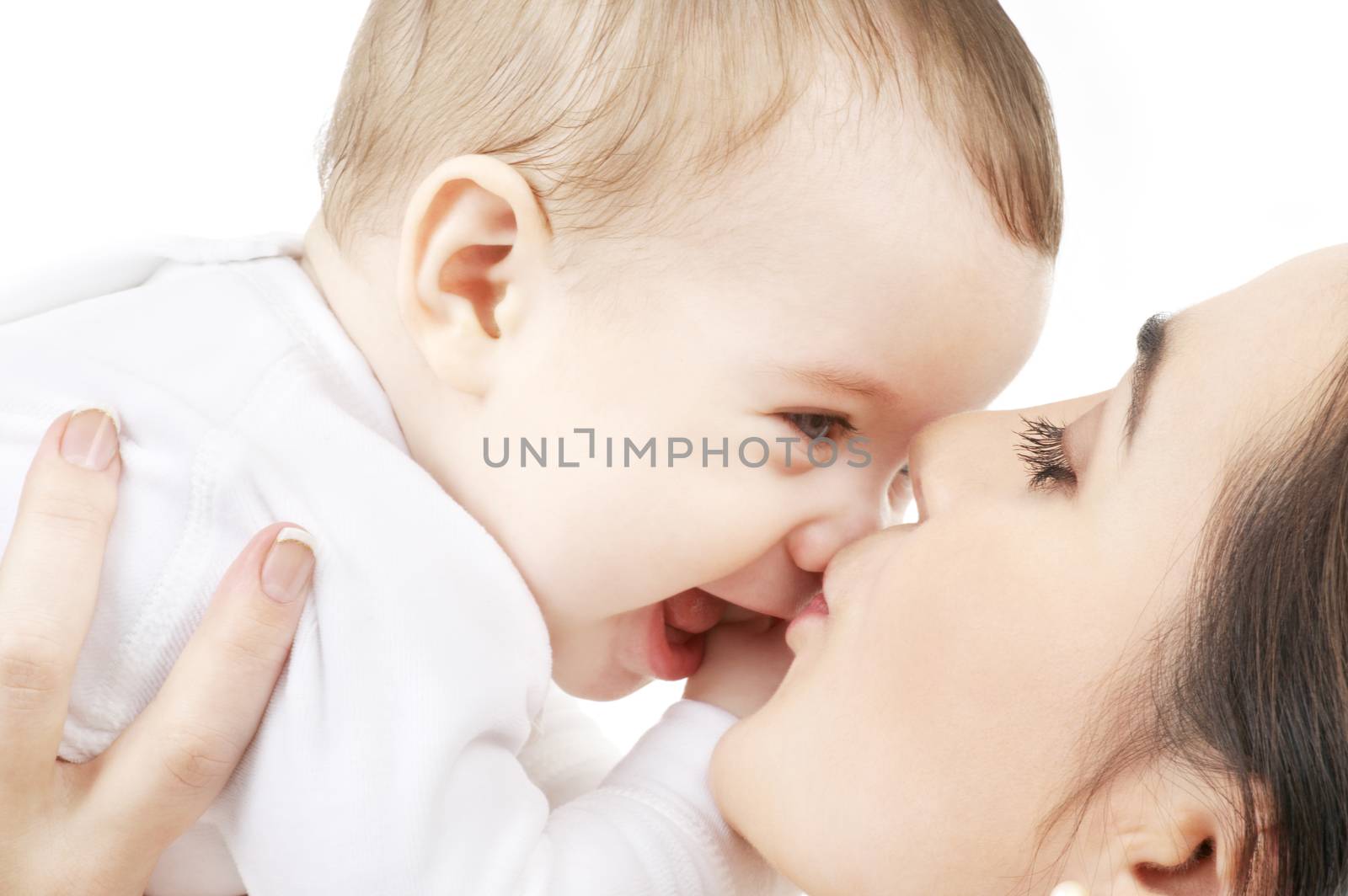 mother kissing her baby by dolgachov