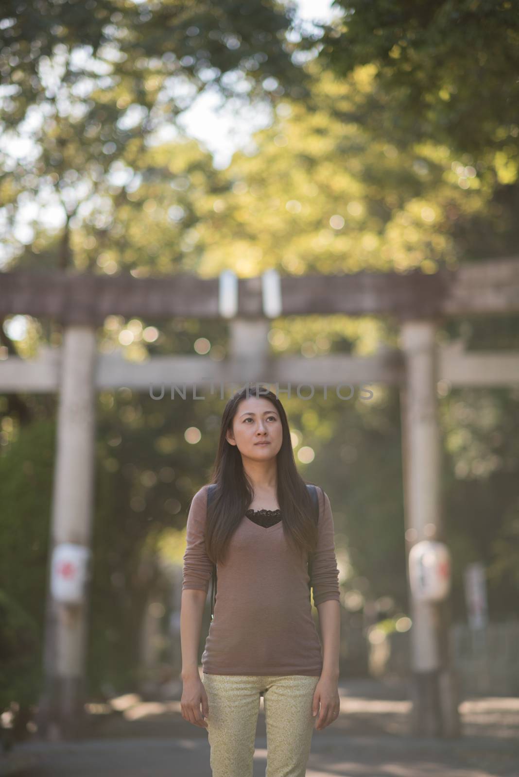 Japanese Girl at Shrine by justtscott
