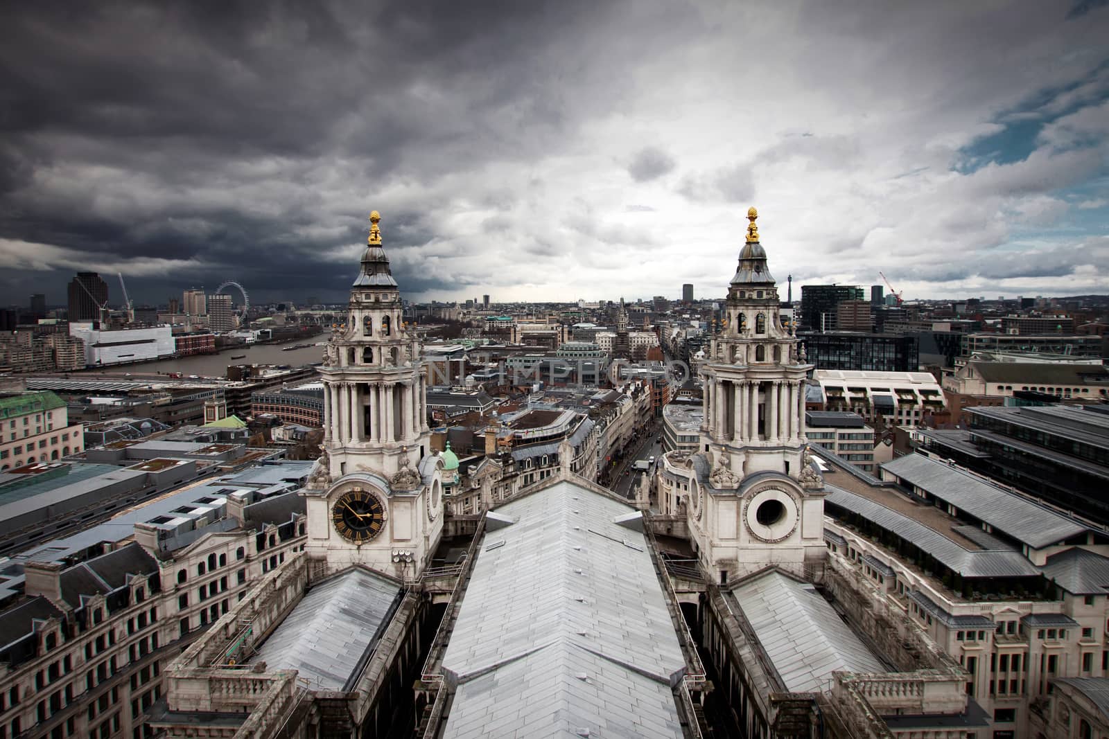 London view from St. Paul cathedral by melis
