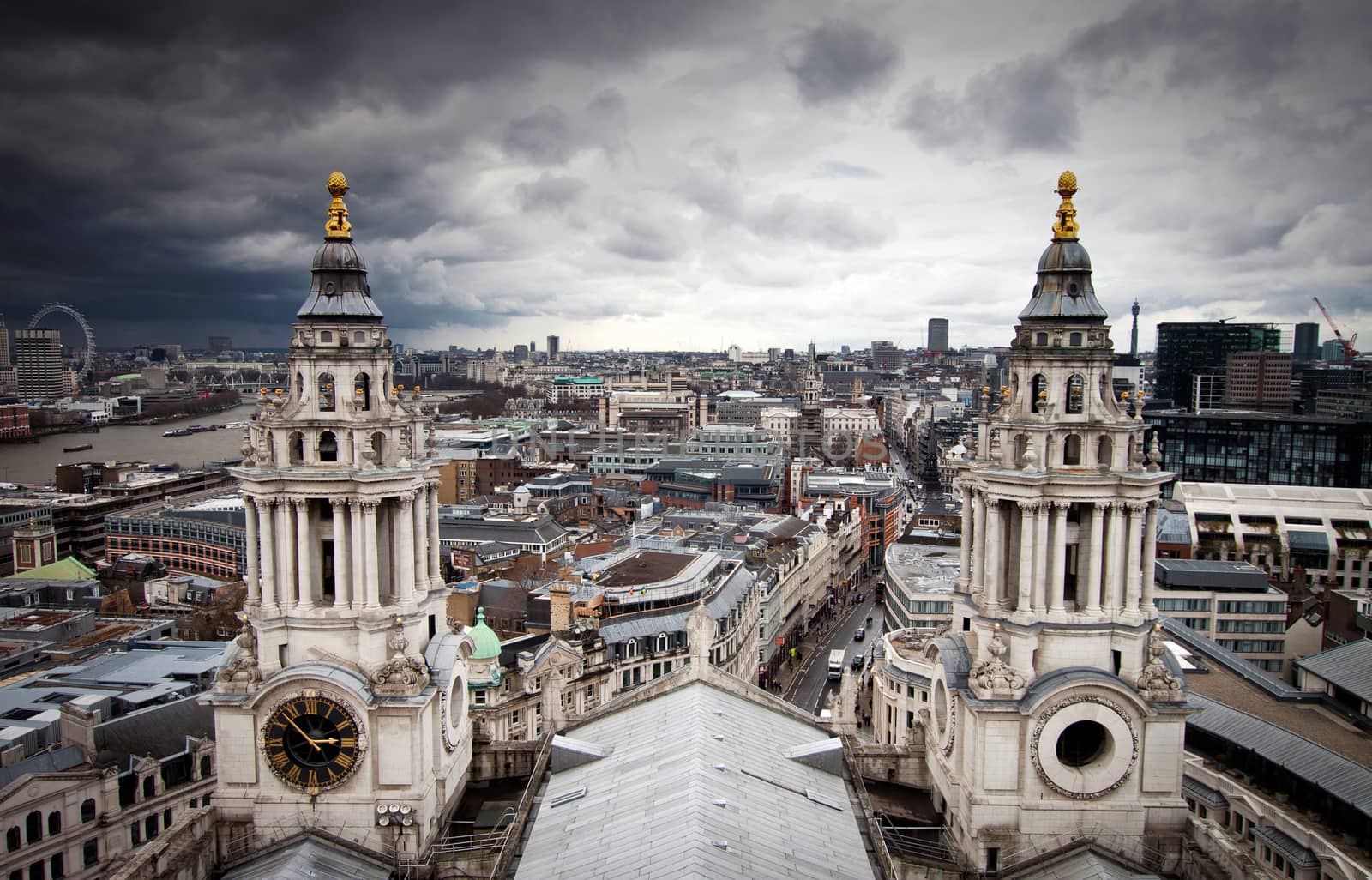 London view from St. Paul cathedral by melis