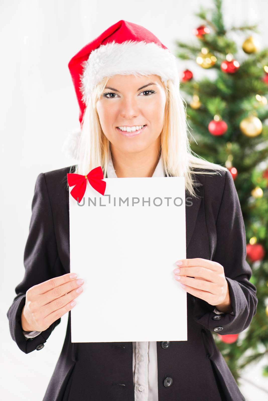 Christmas Businesswoman by MilanMarkovic78