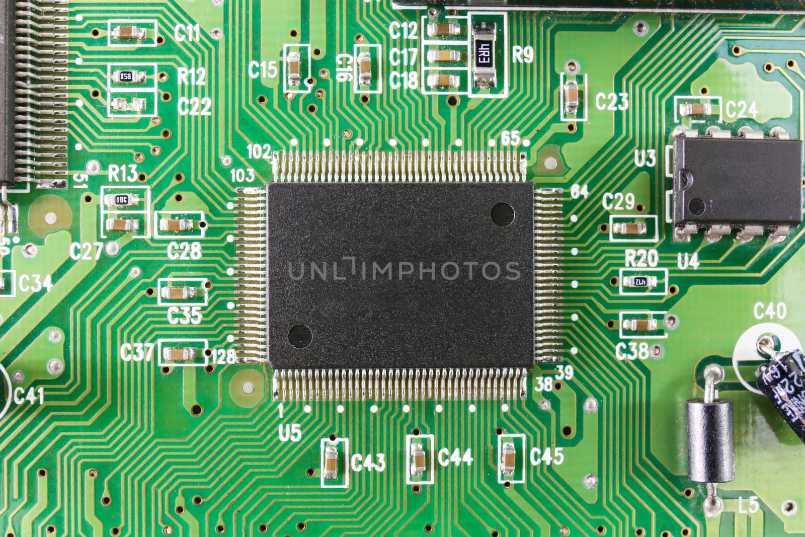 Electronic circuit chip on board by powerbeephoto