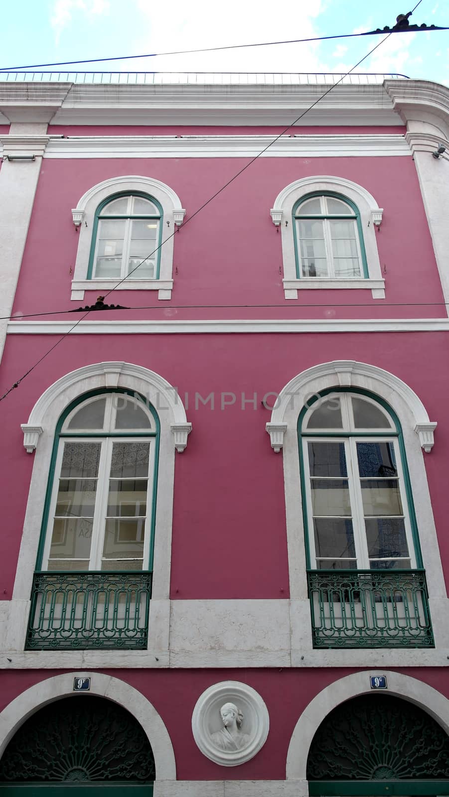 Detail of some windows, Lisbon, Portugal