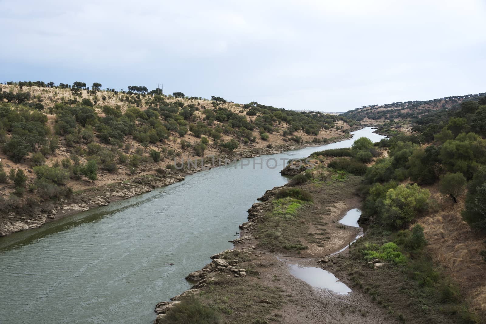 river in Portugal near Moura by compuinfoto