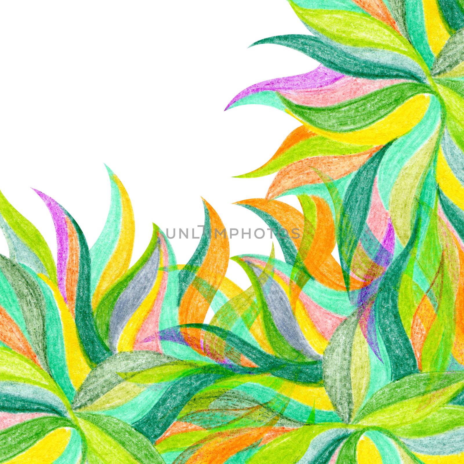 Abstract color pencil draw background