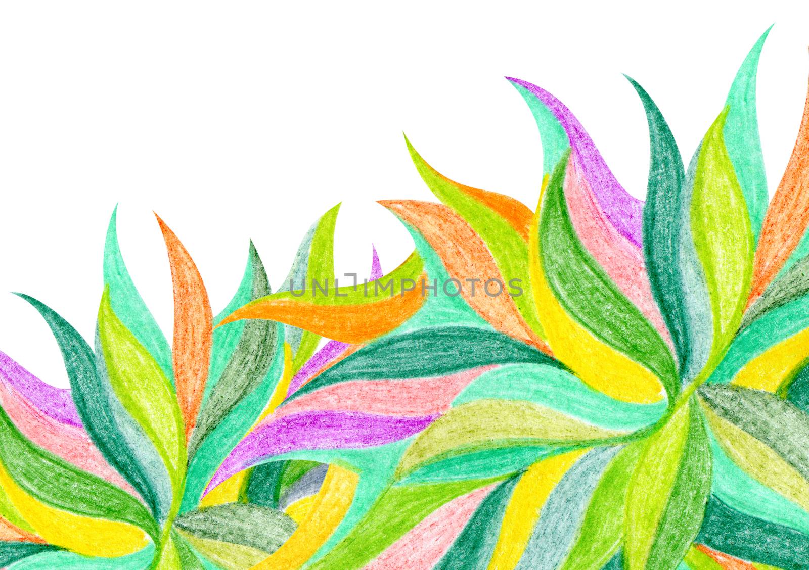 Abstract color pencil draw background by rudchenko