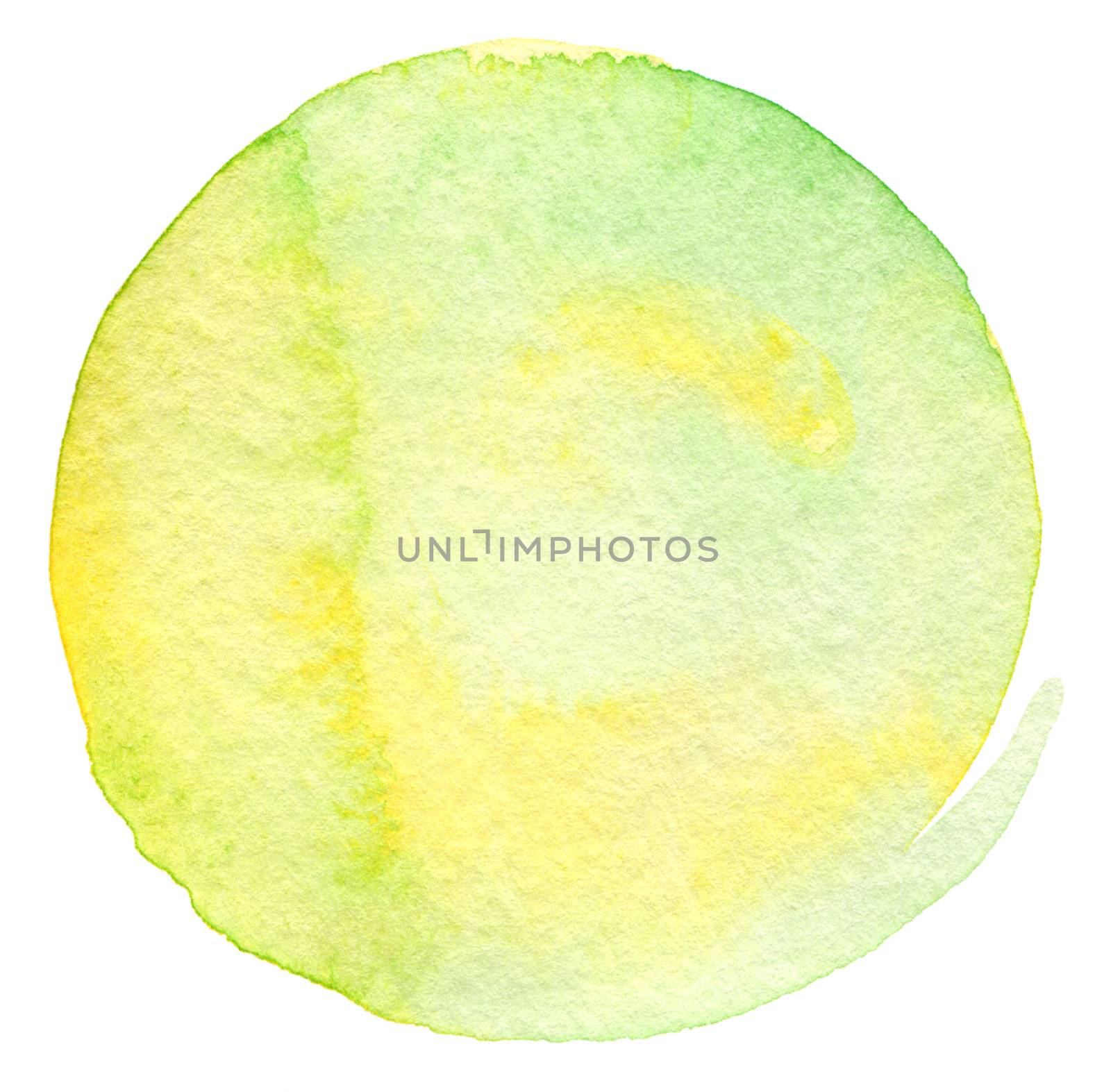 Abstract  circle watercolor painted background