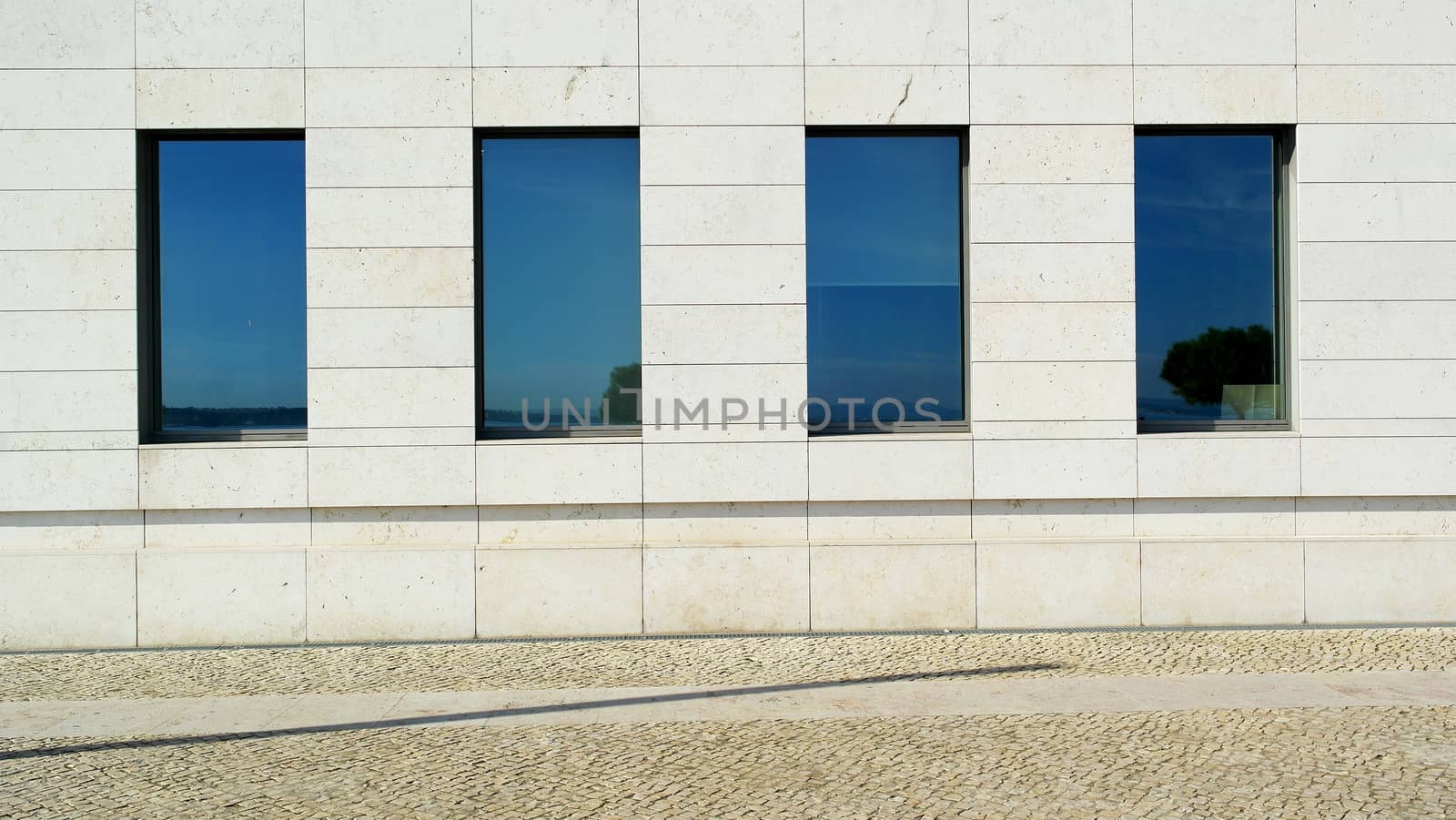 Detail of a modern building, Lisbon, Portugal