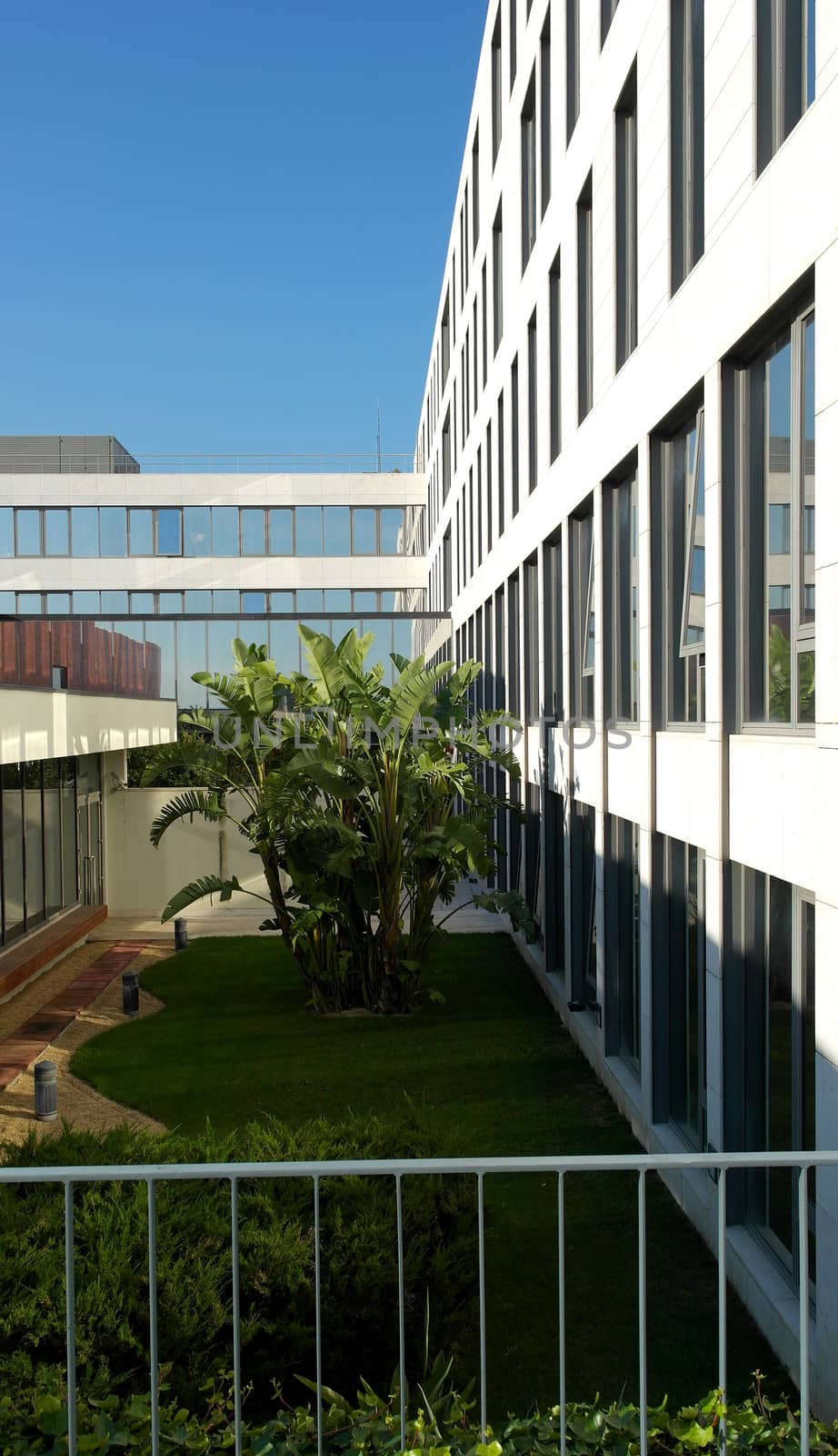 Detail of a modern building, Lisbon, Portugal