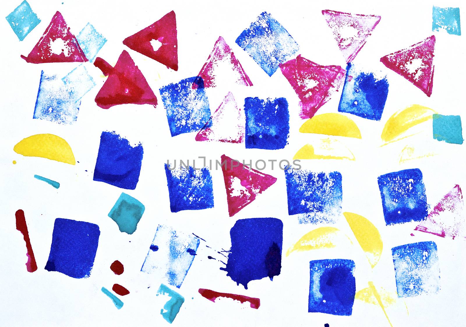 Colorful prints of watercolors by Kidza