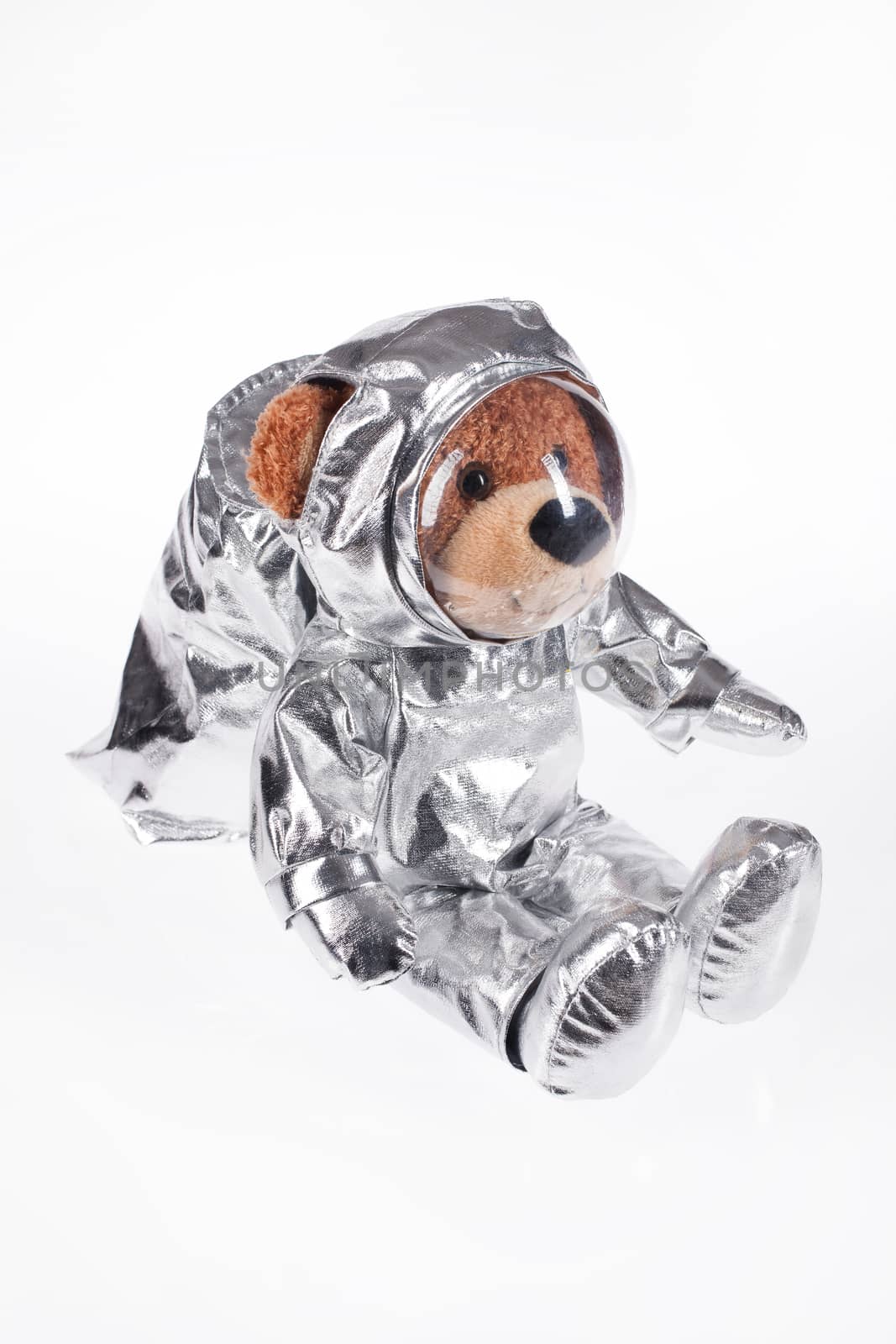 Toy bag for gift on isolated studio background