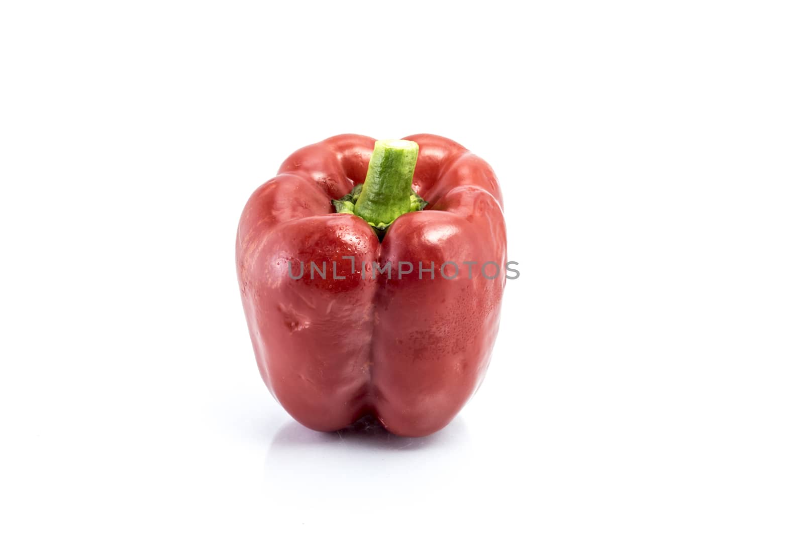 red pepper isolated on white background by teerawit