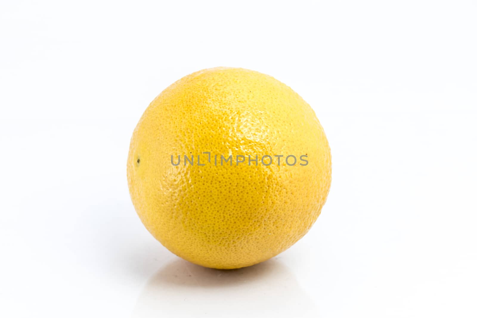 Orange fruit isolated on white background by teerawit