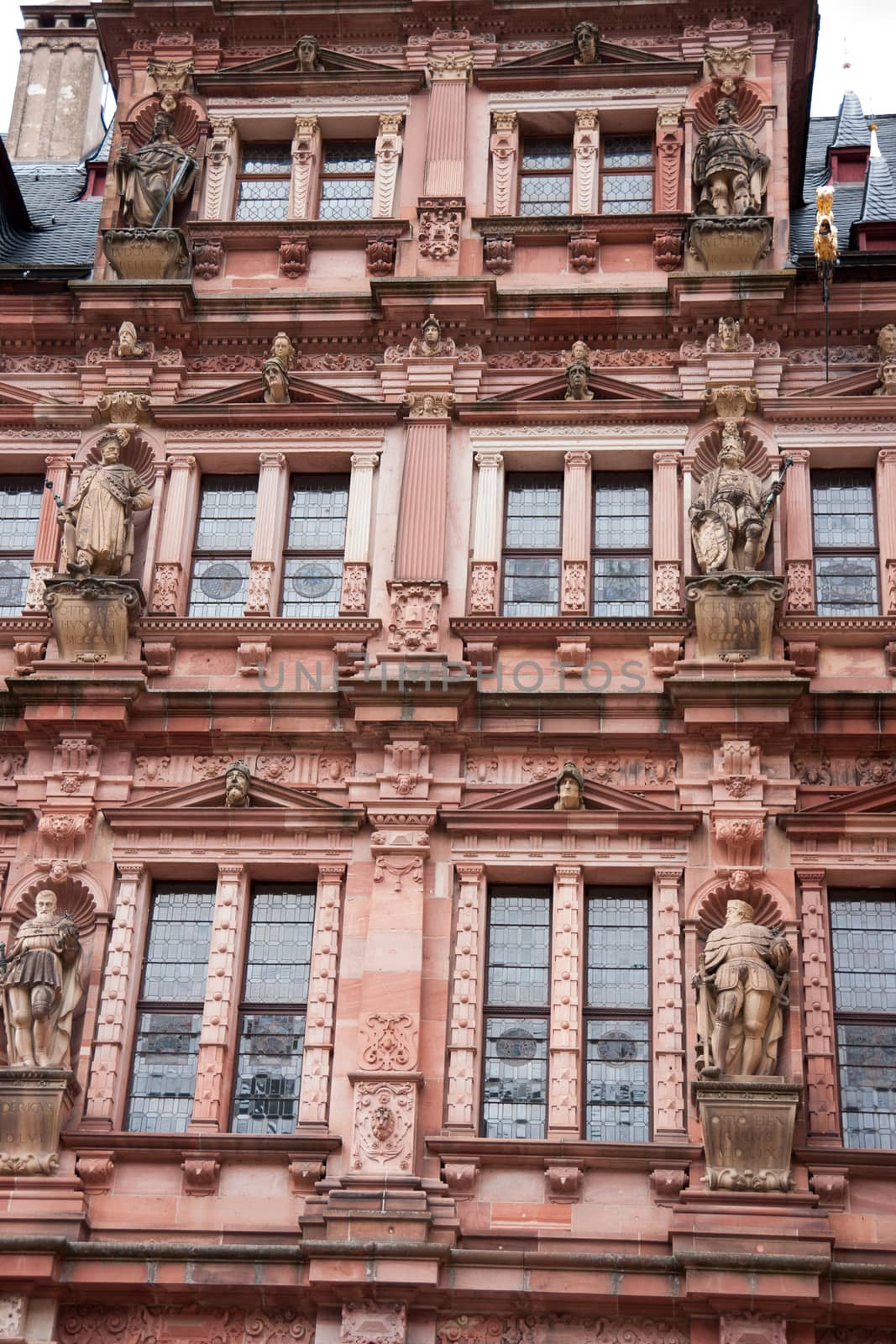 Romantic and beautiful Heidelberg castle for europe tourism