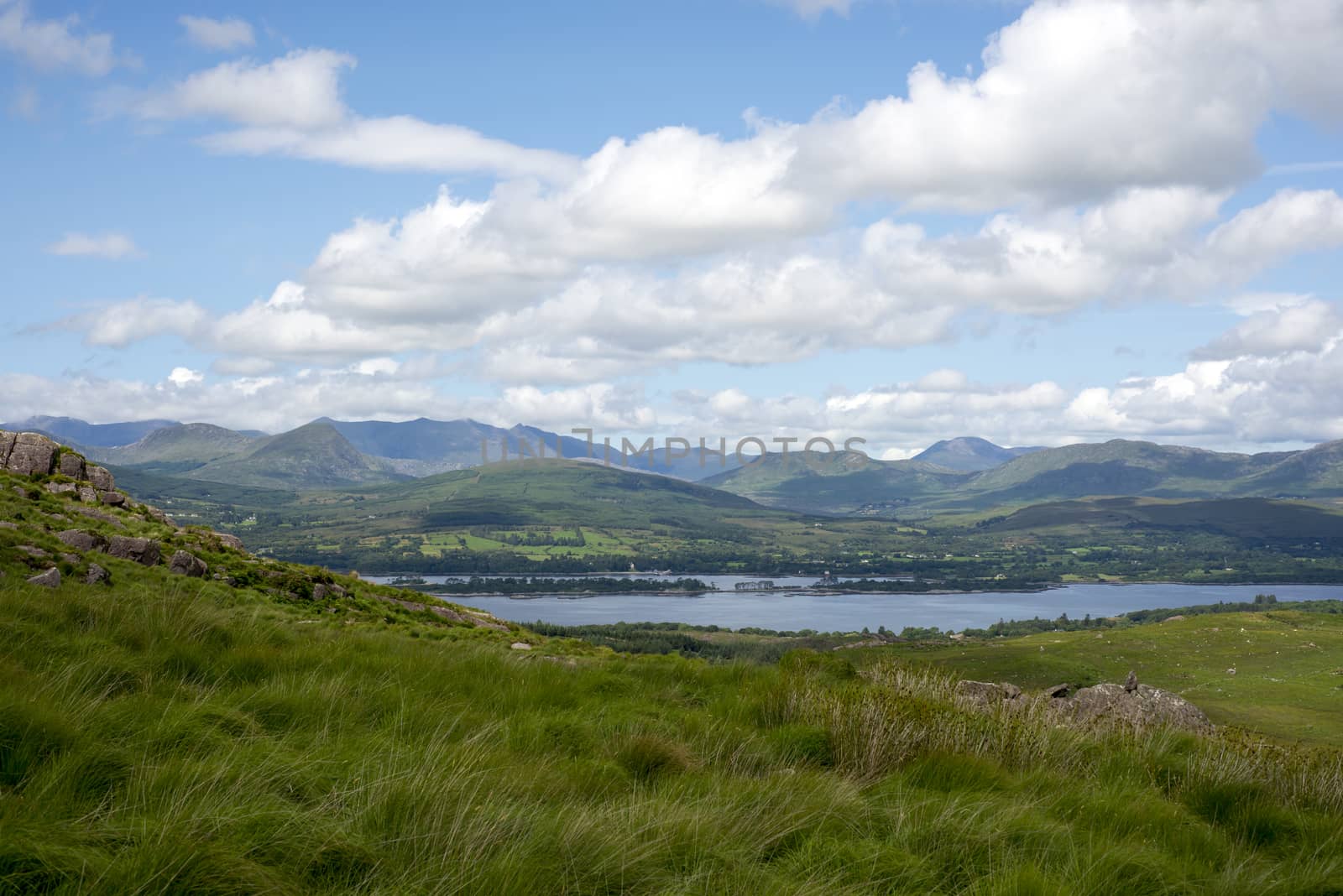 mountain view from the kerry way walk in ireland