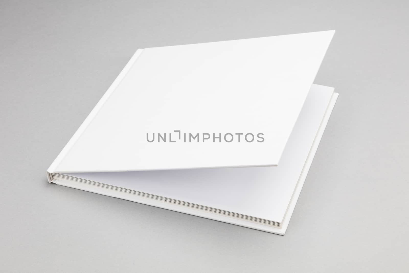 Blank book white cover 8,5 x 8,5 in by hanusst