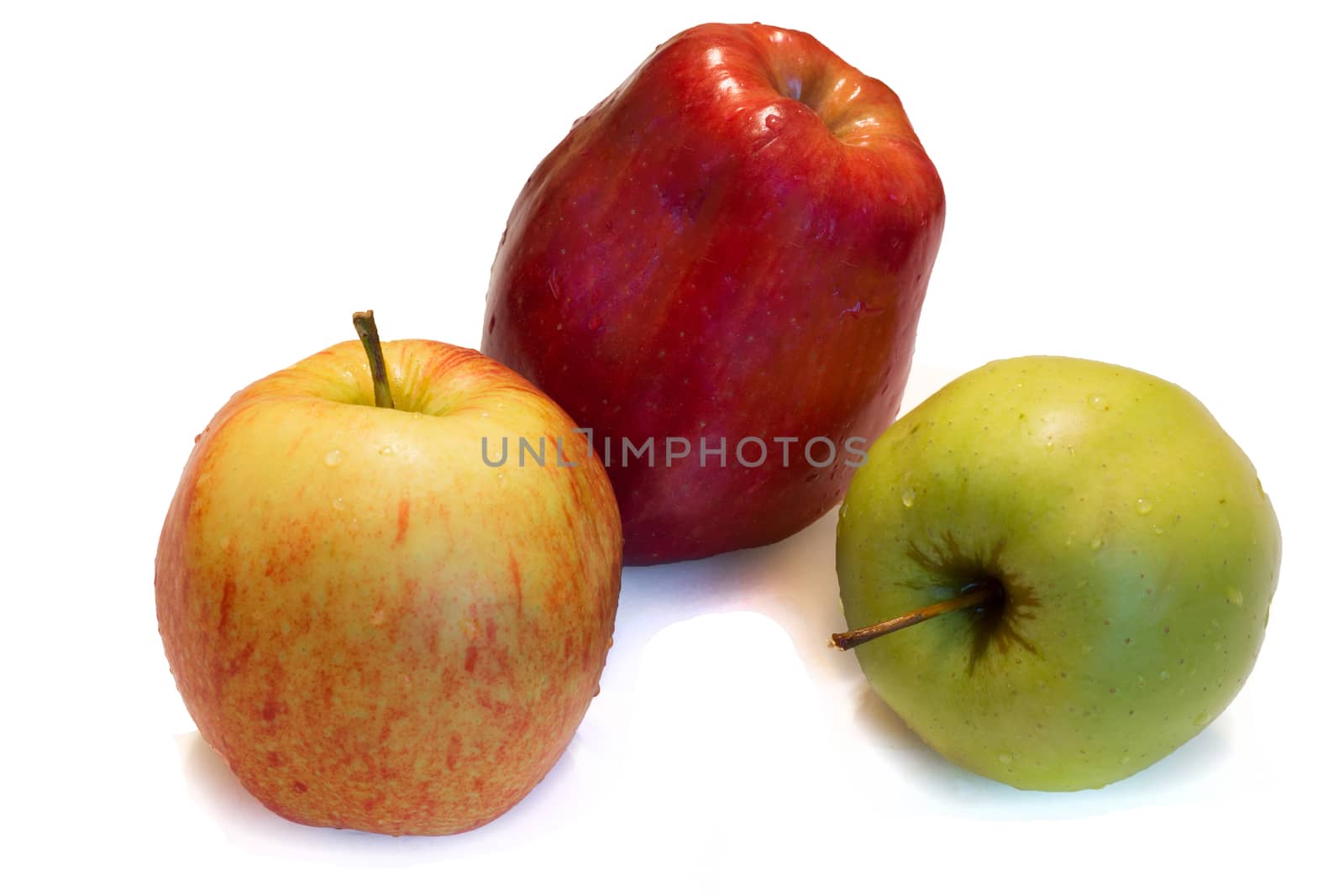 apple on a white background. by AlexBush