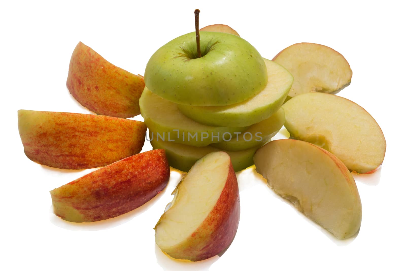 apple on a white background by AlexBush