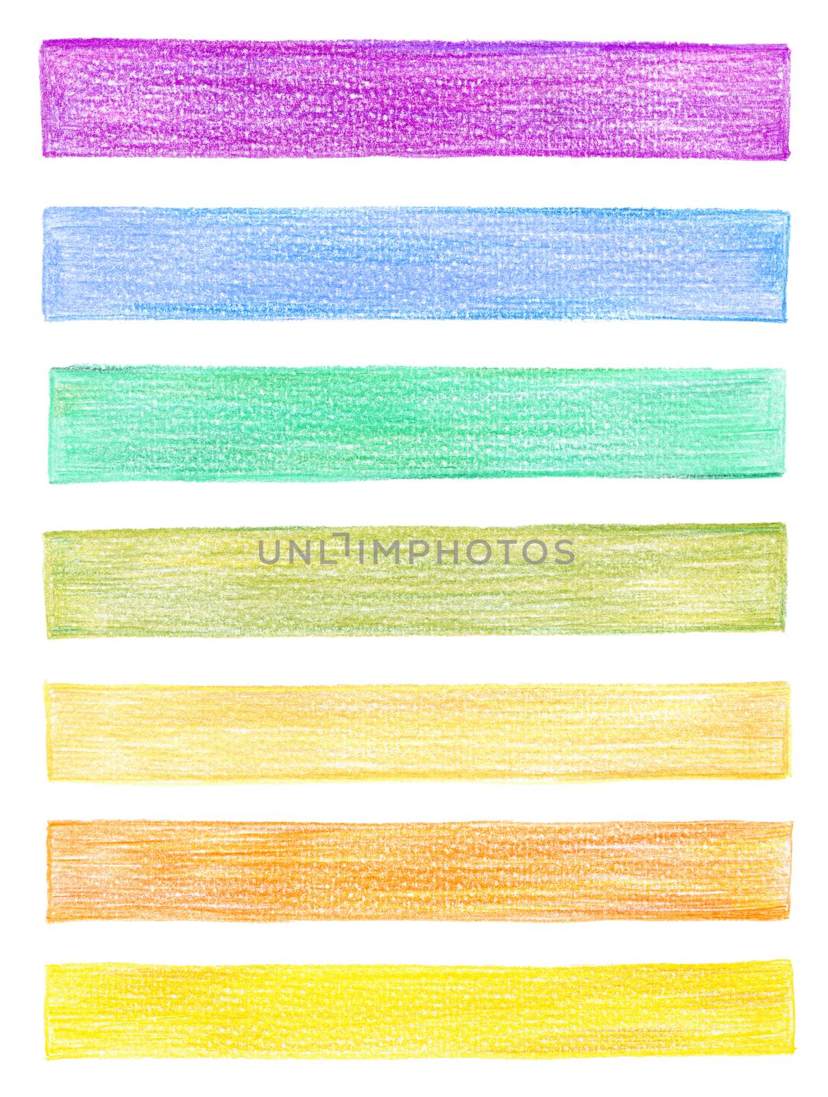 set of color pencil graphic elements by rudchenko