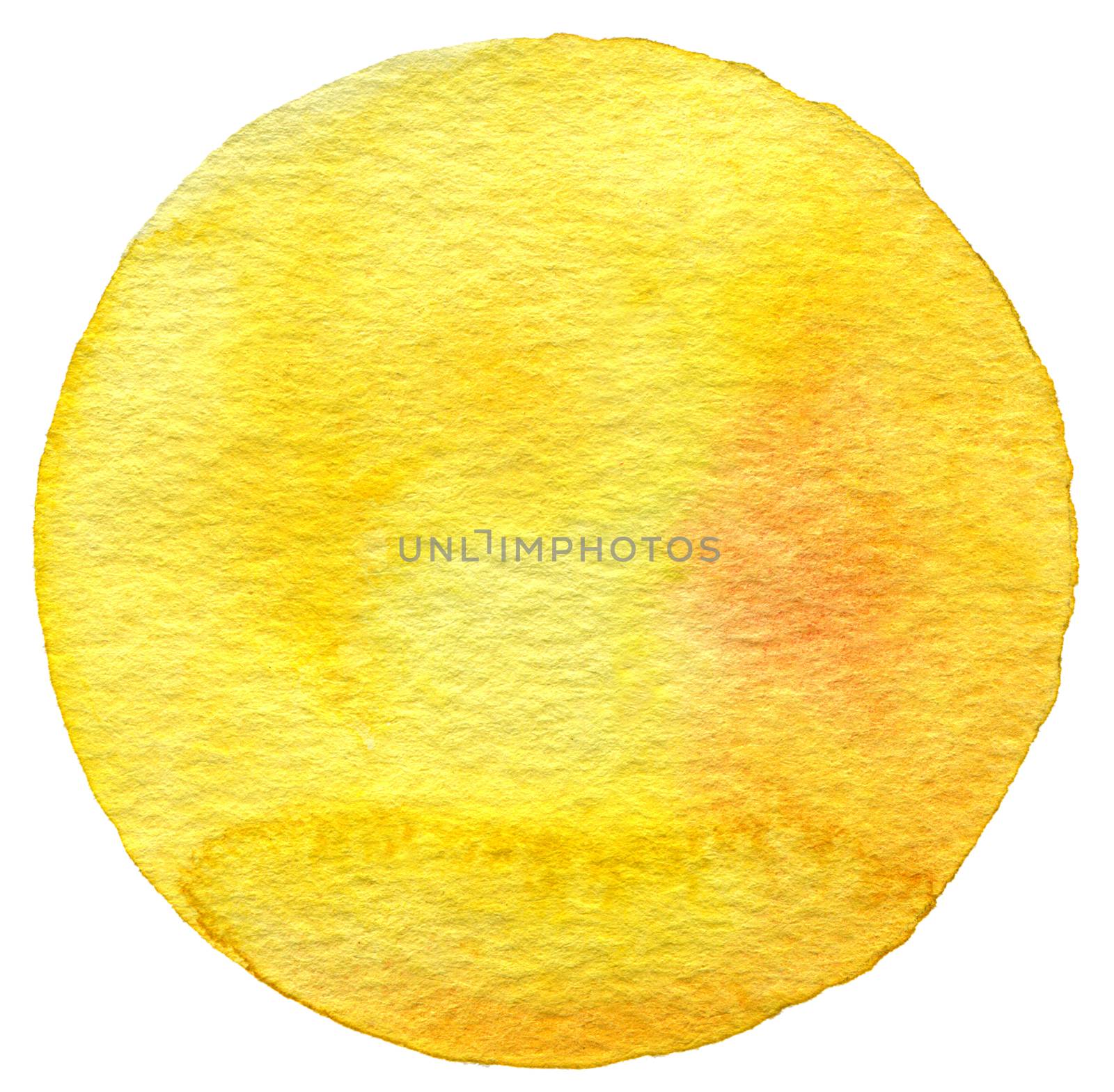 Abstract watercolor circle painted background by rudchenko