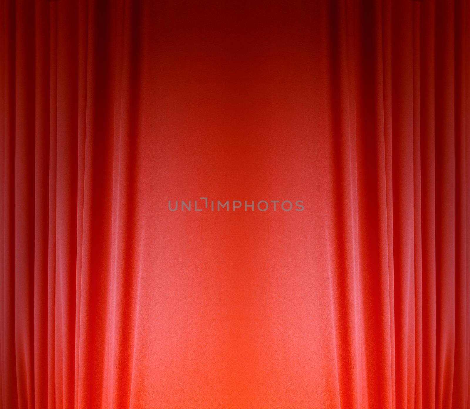red silk curtain background by rudchenko