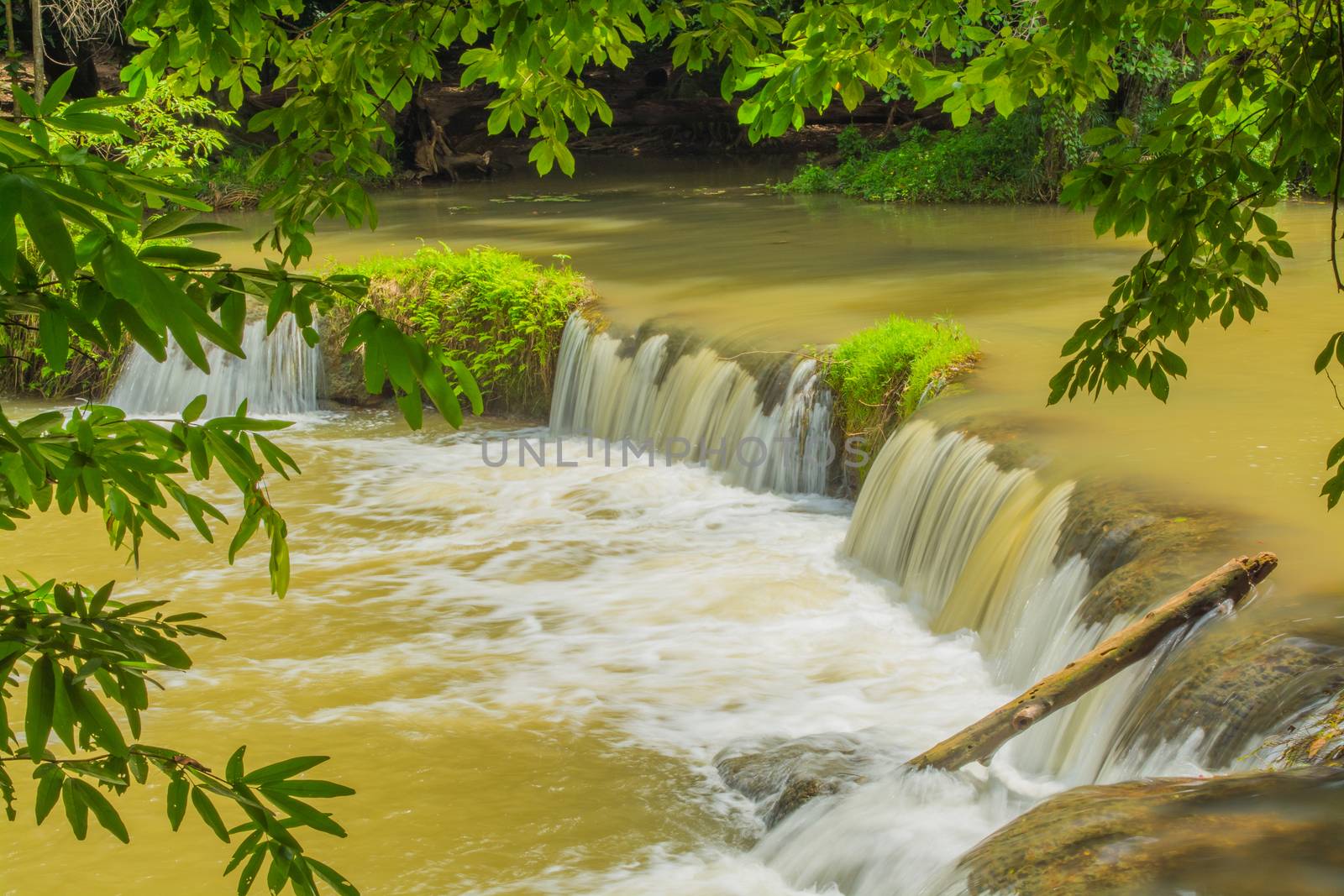 Chet-Sao-Noi waterfall in Khoa Yai National Park, Saraburi province, Thailand.