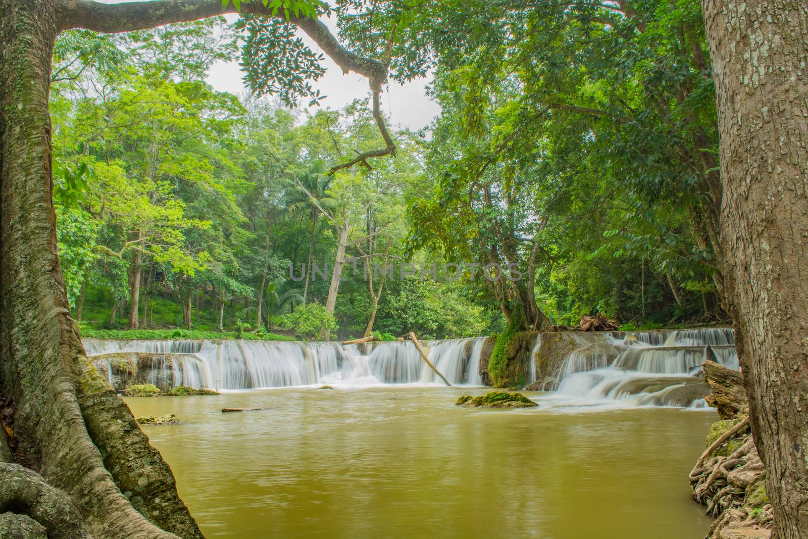 Chet-Sao-Noi waterfall in Khoa Yai National Park, Saraburi province, Thailand.