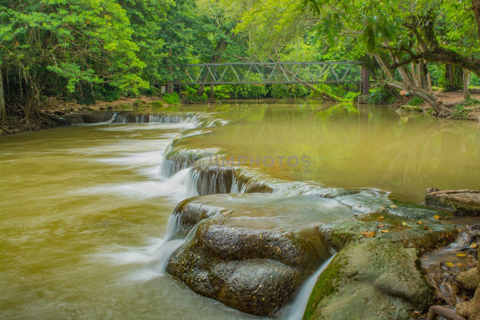 Chet-Sao-Noi waterfall in Khoa Yai National Park, Saraburi province, Thailand.