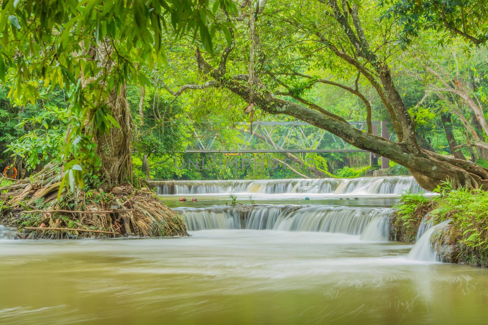 Chet-Sao-Noi waterfall in Khoa Yai National Park, Saraburi province, Thailand.