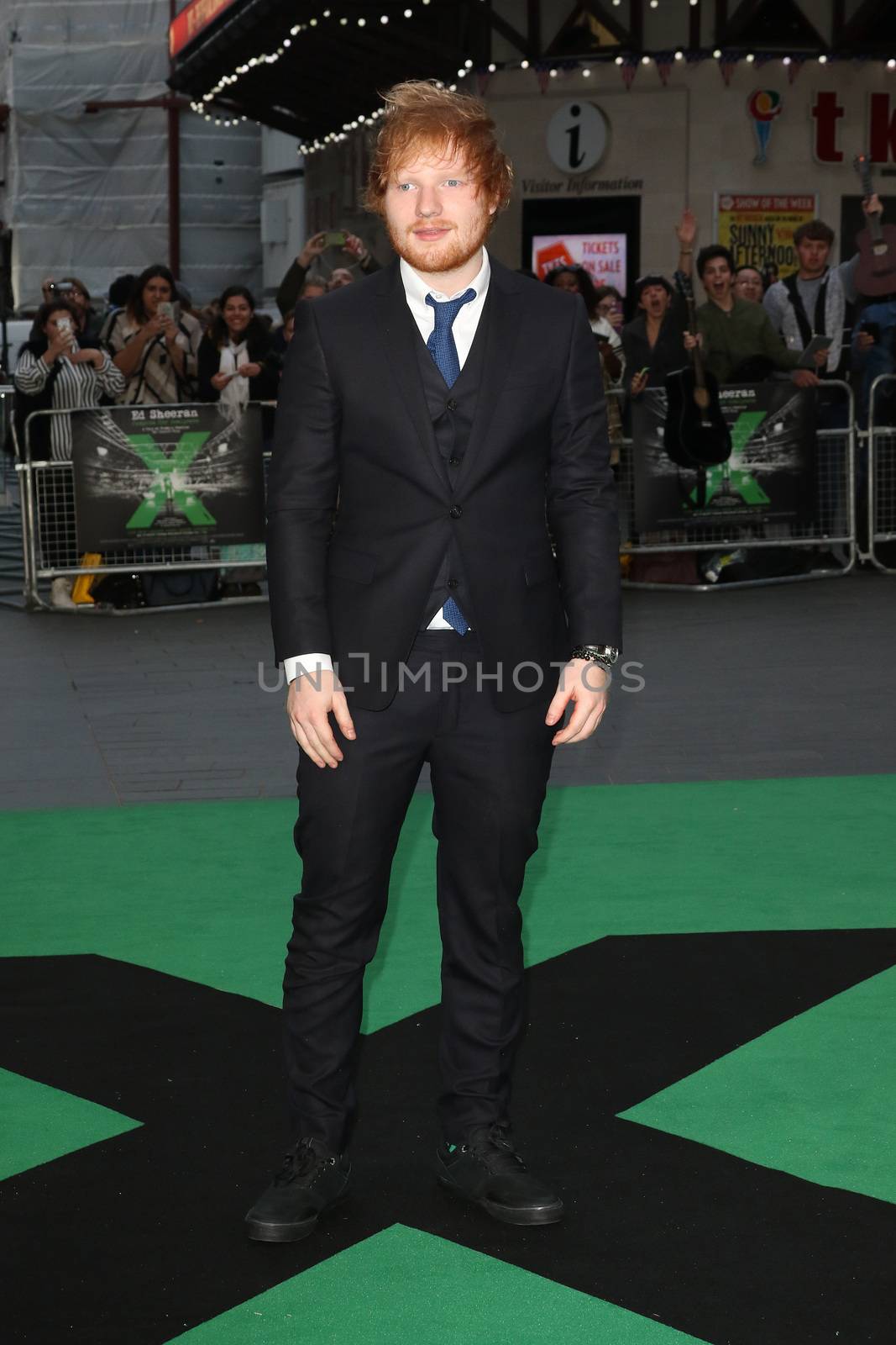 UNITED KINGDOM, London: Ed Sheeran attends the world premiere of Ed Sheeran: Jumpers for Goalposts at Odeon Leicester Square in London on October 22, 2015. 
