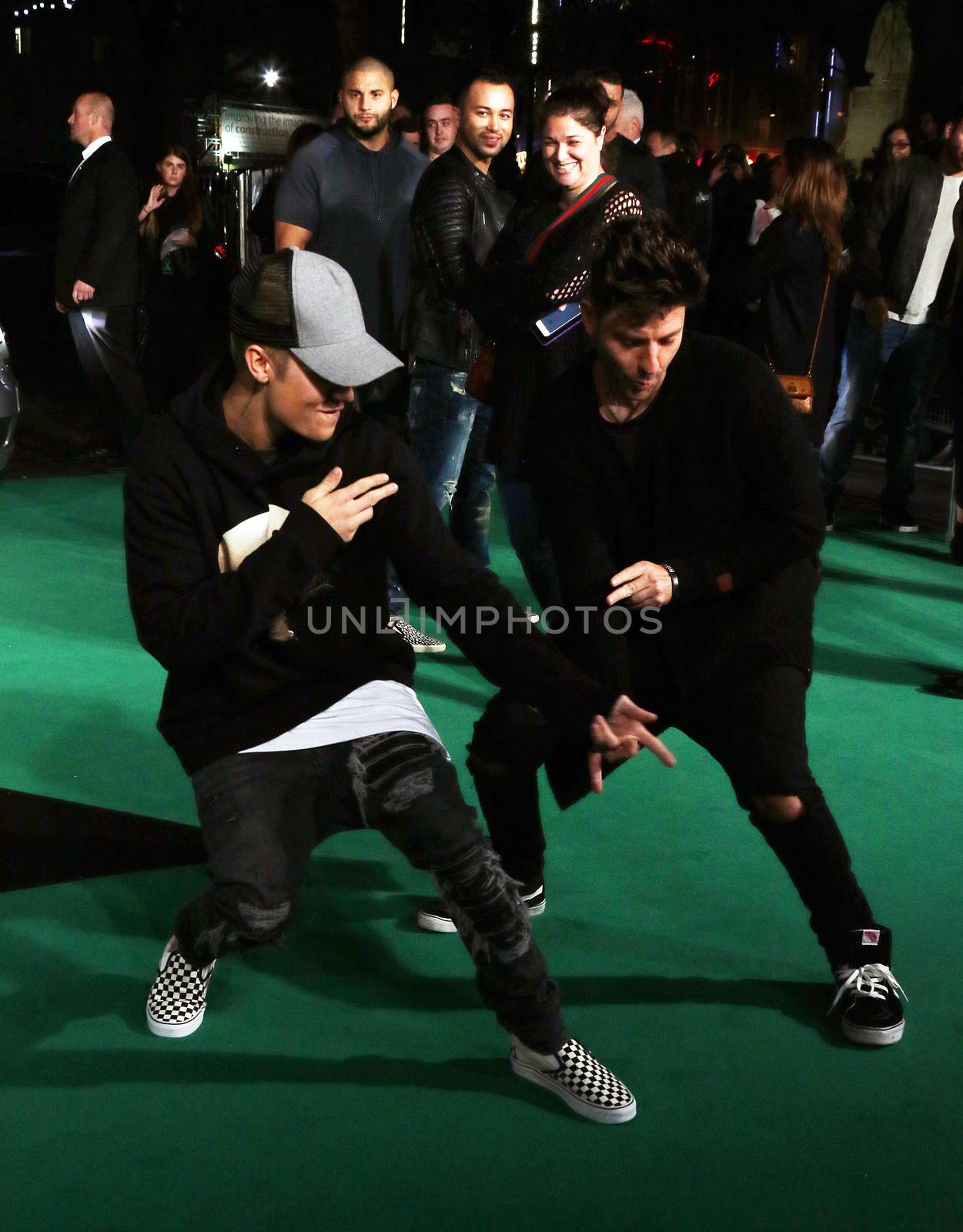 UNITED KINGDOM, London: Justin Bieber attends the world premiere of Ed Sheeran: Jumpers for Goalposts at Odeon Leicester Square in London on October 22, 2015. 