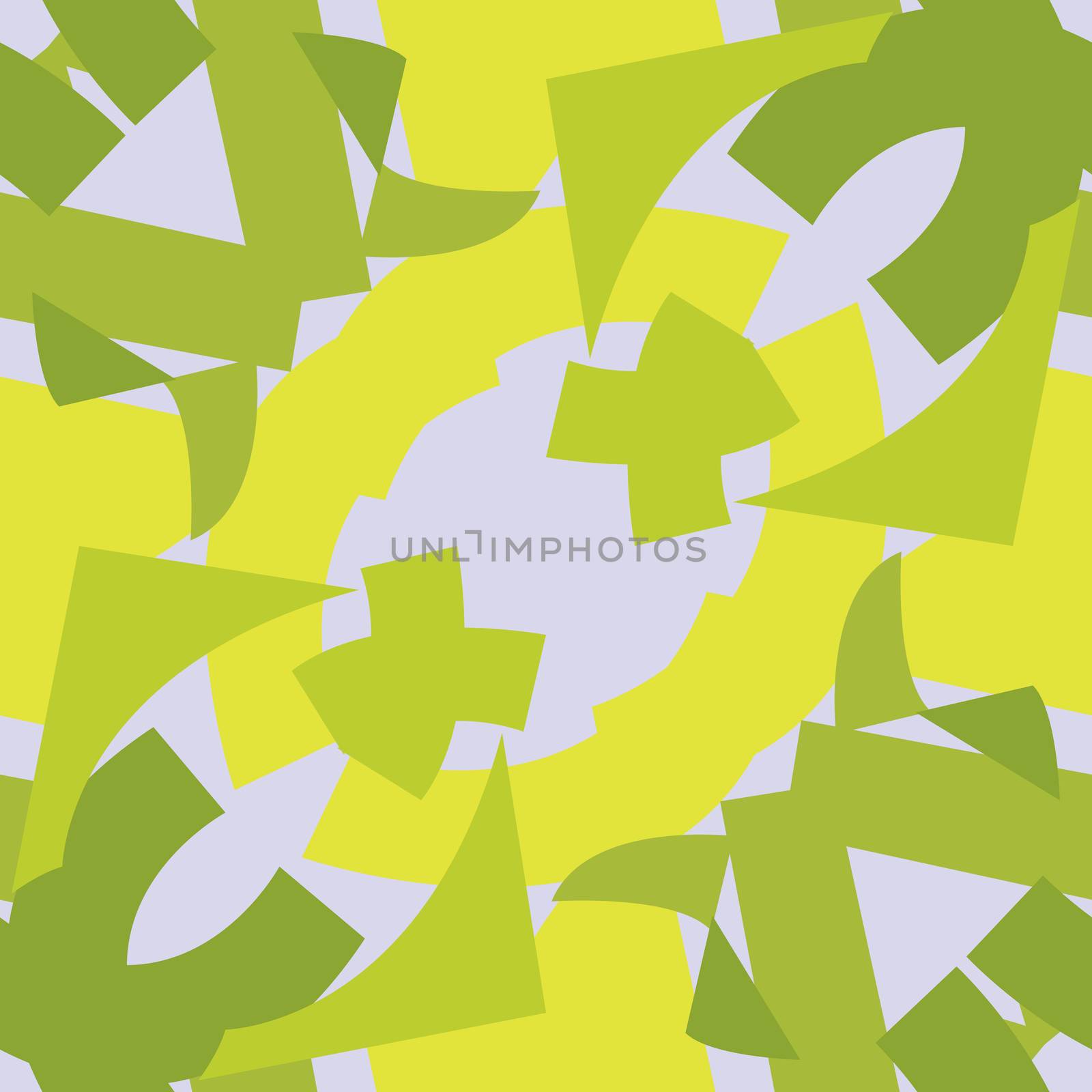 Green symmetrical triangle pattern tiles over gray background