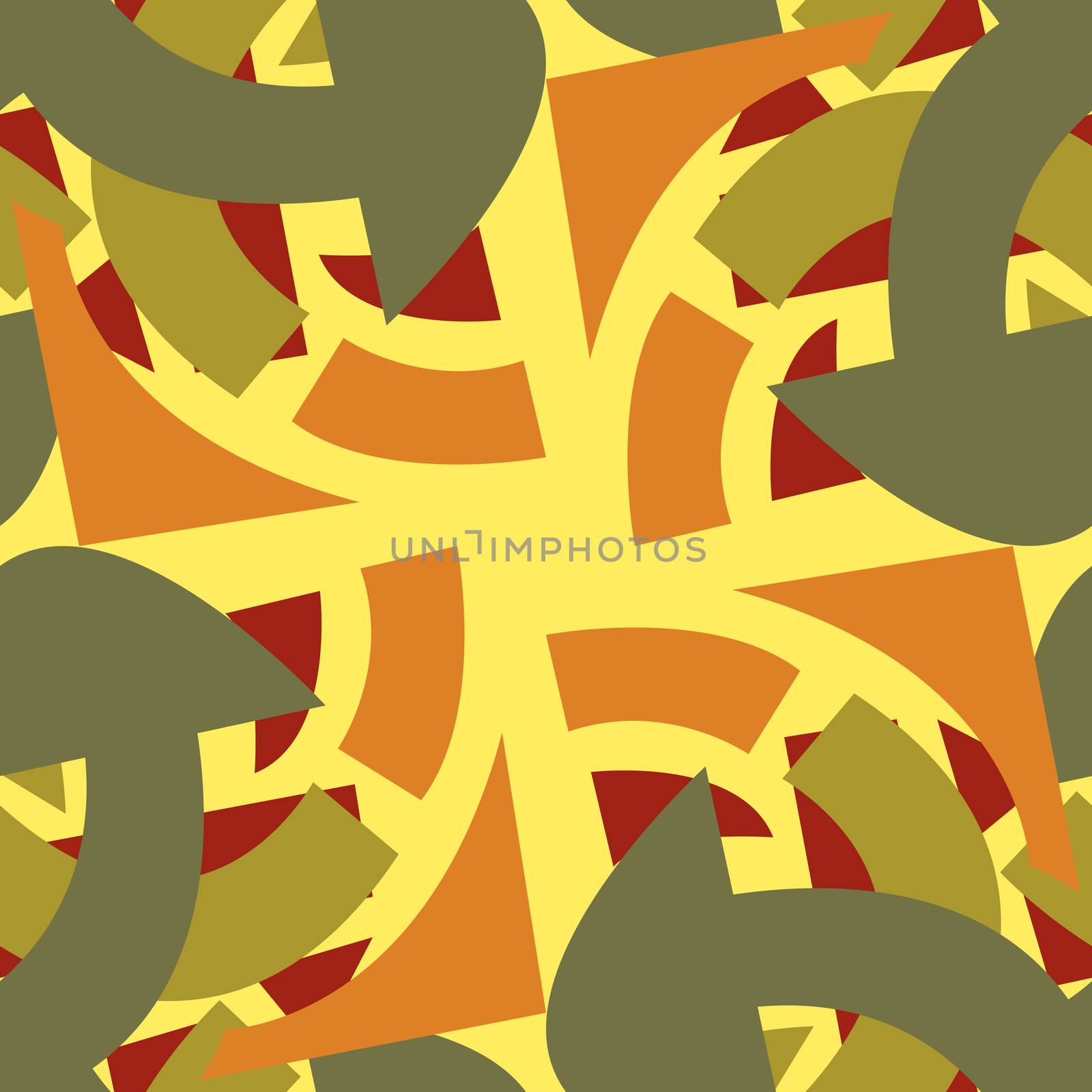 Repeating background pattern of brown curved lines