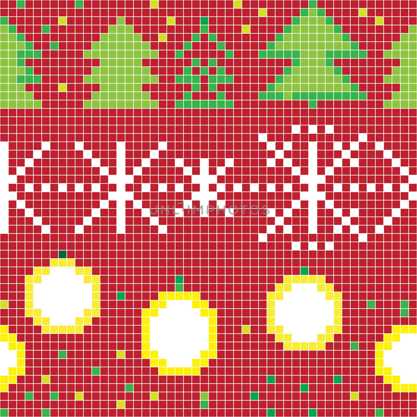 pixel christmas pattern by catacos